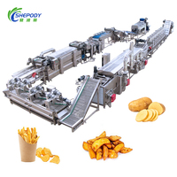 Machine entièrement automatique Shepody pour la fabrication de chips de pommes de terre, ligne de production de chips à petite échelle, prix de la machine à fabriquer des chips de manioc