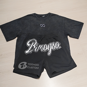 T-shirt Homme 200 g/m² Version Haute Qualité Designer de Mode, Imprimé Tendance, Respirant, Graphique, Coupe Ample, Effet Vieilli, Brodé - Product Image 1