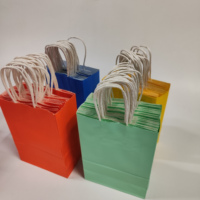 Sacs cadeaux en papier kraft recyclables pour enfants, thème Ramadan Aïd Moubarak, avec poignée longue, estampage à chaud, pour cadre photo et bougie