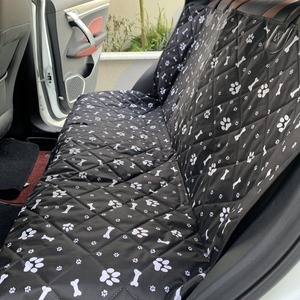 Funda de Asiento de <span class=keywords><strong>Coche</strong></span> para Perro, Diseño Moderno con Estampado de Huellas, Acolchada, Impermeable, Antiarañazos, Lavable - Product Image 3
