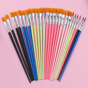 Bộ Số Lượng Lớn Cọ Sơn Dầu Màu Nước Acrylic Cọ Sơn Phẳng Màu Xanh Dương Đơn Cọ Sơn Phẳng Cán Nhựa Để Vẽ - Product Image 5