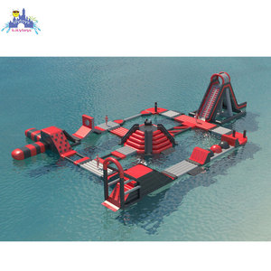 Inflatable công viên nước nổi Aqua trở ngại sân chơi với slide, tấm bạt lò xo và tháp nền tảng cho hồ và khu nghỉ mát vui vẻ - Product Image 6