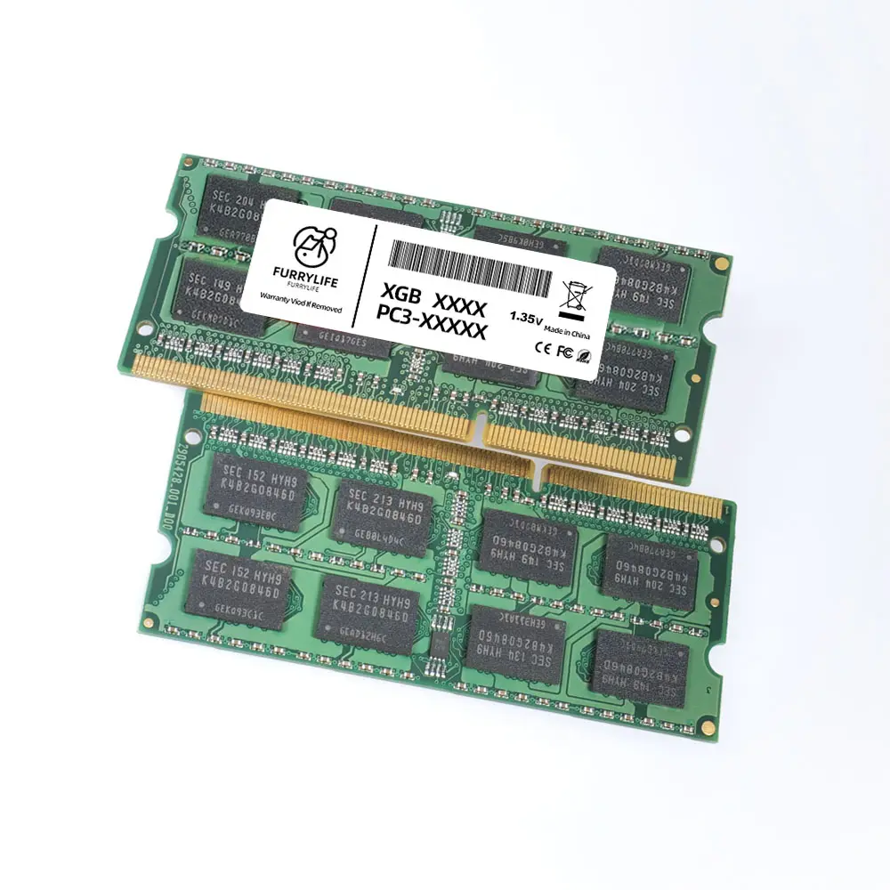 FurryLife高品質のddr3 ram 8GBメモリddr38GBラップトップram memoria 1333mhz 1.35V SODIMM for laptop