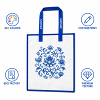 Bolsa de Nailon Ecológica con Logotipo Personalizado, Bolsa de Mano Reutilizable de Poliéster Reciclado, Regalo Corporativo para Ferias Comerciales, Venta al Por Mayor OEM