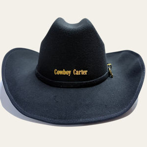 Logo en métal personnalisé hommes feutre hommes Designer femme Denim en vrac Western Jazz Cowboy Cowgirl chapeau pour hommes filles fête <span class=keywords><strong>Concert</strong></span> - Product Image 1