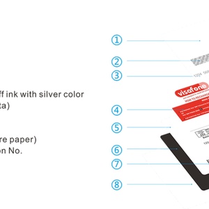Wholesale Full Color Digital Printing Custom Variable Values Crypto Scratch Card Recarga De Saldo Top up Scratch Card - Product Image 5