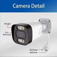 Caméra de sécurité domestique CCTV PTZ double, 360 degrés, A7, 1080P, WiFi, capteur CMOS 4MP, vision nocturne, extérieur/intérieur