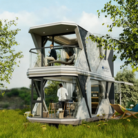 Maisons capsule à deux étages Maison préfabriquée Maison mobile Maison capsule de luxe Villa Personnaliser une solution Maison modulaire Terrasse