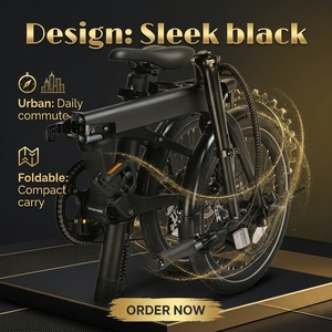 Édition Pro 2026 - Vélo Électrique Pliant Naicisports 20 Pouces en Fibre de Carbone avec Charge USB, Batterie Amovible 36V - Product Image 1