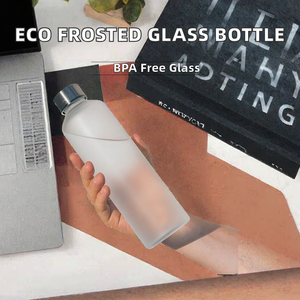 Botella de Agua de Vidrio Esmerilado de 25oz/32oz/2L, Libre de BPA, Ecológica, Moderna, de Lujo, para Viajes, Camping y Cocina, con Tapa de Rosca - Product Image 2