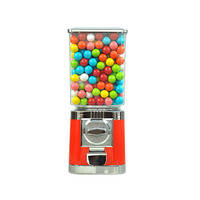 Distributeur automatique de cartes cylindriques populaires en plastique et métal rouge pour jeux et jouets, capacité de 300 cartes