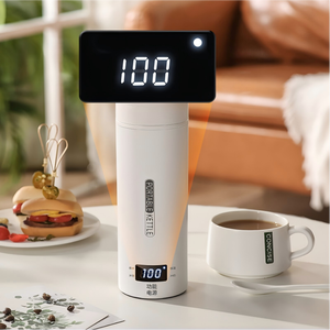 Gobelet à eau <span class=keywords><strong>électrique</strong></span> chauffant intelligent Beeman, portable, 500 ml, tasse de voyage auto-<span class=keywords><strong>chauffante</strong></span>, bouteille d'eau intelligente, écran LCD, acier inoxydable - Product Image 2
