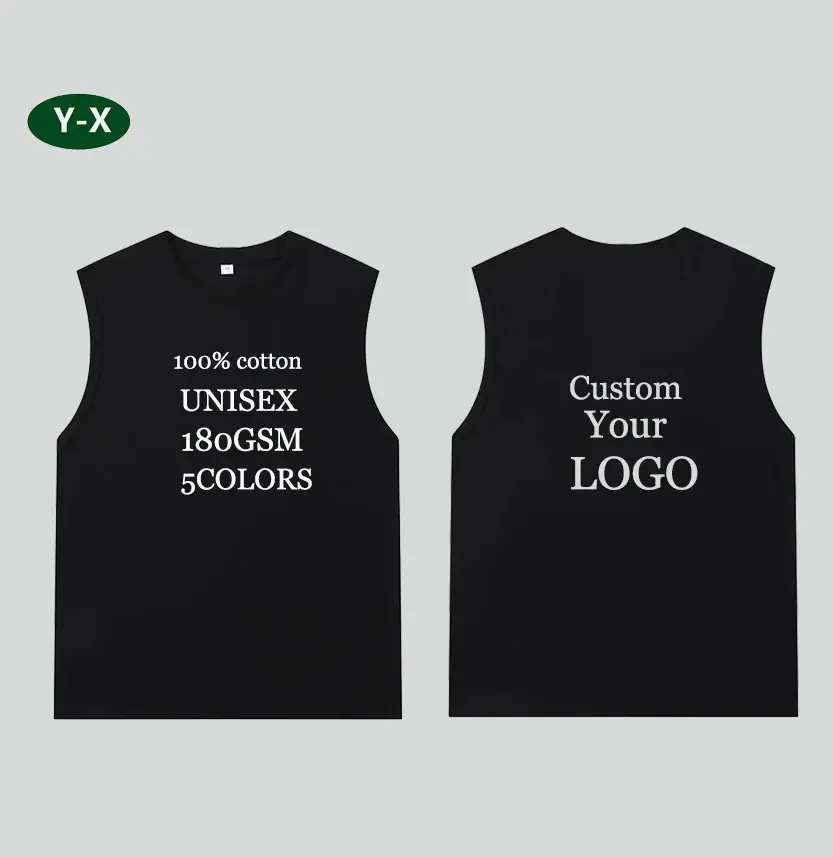 Y-X Blank Apparel Custom Hot Selling Women's Tank Tops Workout Solid Color round Neck Gym Basic Tank Top Women