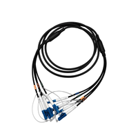 Câble Fibre Optique Préfabriqué 4 Cœurs 500m, Câble Tactique en Fibre Optique Renforcé LC LWL 100m 300m 500m