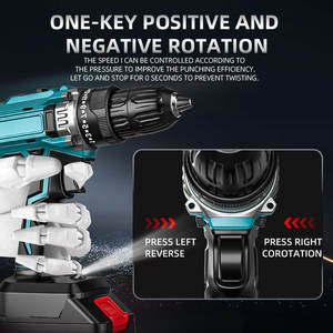 สว่านไฟฟ้า 21V แบตเตอรี่ลิเธียม ขนาดเจาะสูงสุด 16 มม. แรงบิด 25 ระดับ พร้อมอุปกรณ์เสริม 24 ชิ้น สำหรับใช้ในบ้านและโรงงาน - Product Image 2