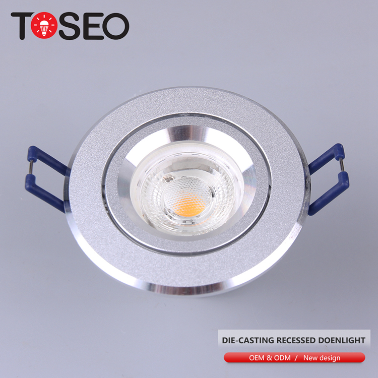 Showroom Aluminium Ceiling Downlight 79mm 3watt 5watt 6watt 7watt