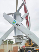 220V AC 10kw triphasé X Type éolienne à axe vertical à faible bruit utilisation industrielle puissance nominale 10000W