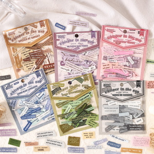 50 feuilles par paquet, autocollants créatifs de la série Whispers in the Cracks, autocollants transfrontaliers et fournitures pour journaux d'enfants - Product Image 1