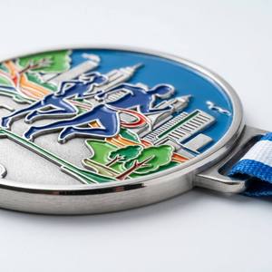 Ensemble de médailles 3D personnalisées de haute qualité en or, argent et bronze pour course à pied, marathon professionnel, récompense - Product Image 4