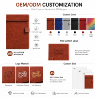 Libreta de Cuero PU A5 con Logotipo Personalizado, con Cierre Magnético, Agenda de Negocios Vintage Premium, Diario, Libro de Regalo Multicolor, Venta al Por Mayor