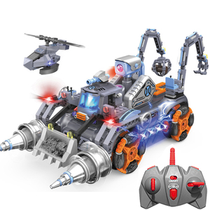 413 pcs DIY 2 in1 khối xây dựng RC xe 1:16 hậu cần hỗ trợ điều khiển vô tuyến xe tải Khoa Học Kỹ thuật Đồ chơi - Product Image 1