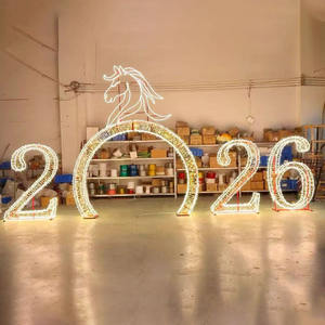Lumière LED commerciale en forme d'arche de cheval pour centre commercial, <span class=keywords><strong>parc</strong></span> à thème et décoration d'événements de Noël et du <span class=keywords><strong>Nouvel</strong></span> <span class=keywords><strong>An</strong></span> - Product Image 5