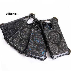 Fundas de Fibra de Carbono para iPhone 16 Pro Max, Fundas para iPhone 14 Pro Max 16 con Carga Inalámbrica para iPhone 15 Pro Max 14 - Product Image 1