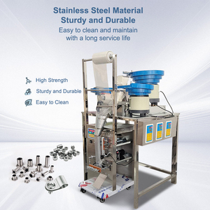 Máquina contadora y empaquetadora de tornillos, tuercas, clavos, herrajes y piezas electrónicas automáticas con alimentador vibratorio - Product Image 2