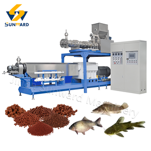 Máquina extrusora de pellets de alimentación de peces flotante y de hundimiento de doble tornillo comercial Línea de producción de alimentación de peces flotante automática - Product Image 2