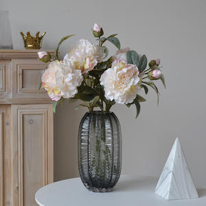 IJ022 Realistic Handmade Silk <b>Artificial</b> <b>Peony</b> Single Stem Wedding Decoration High Quality Large Head Faux <b>Peonies</b> - Product Image 5