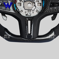 Volant en fibre de carbone adapté aux BMW G01 X5 G05 G20 G22 G30 M2 G87 M3 G80 M4 G82 G42 M5 F10 F20 F30 F90 F80 F82