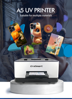 Imprimante UV A5 automatique à plat de petite taille avec logiciel AcroRIP et encre UV pour coques de téléphone portable en PVC et TPU
