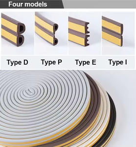 Bande d'étanchéité flexible en <span class=keywords><strong>mousse</strong></span> EPDM en forme de D, auto-adhésive, pour l'exclusion des courants d'air, pour les interstices des fenêtres et des portes - Product Image 4