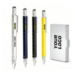 Stylo bille multifonction 6-en-1 personnalisé avec logo imprimé UV pour cadeau promotionnel d'entreprise – Vente en gros - Product Image 1