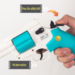 Piccolo Revolver luna pistola morbida giocattolo bambino ragazzo piccolo pistola il modello può sparare bombe morbide - Product Image 4