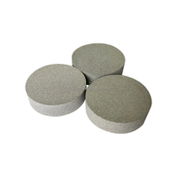 Filter Disc Sintered Bubuk Baja Tahan Karat 304 316L Tahan Suhu Tinggi untuk Vulkanisasi Cairan Udara, Pelat Berpori Bulat