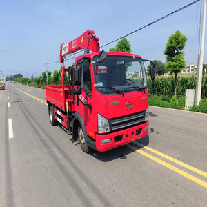 4*2 ổ đĩa cần cẩu di động xe tải 5 tấn Kính thiên văn gấp cần cẩu cần cẩu DIESEL nhiên liệu mới cần cẩu gắn trên xe tải để bán - Product Image 5