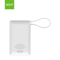 Batterie externe 20000 mAh avec câble intégré, prise en charge de la charge rapide PD 22,5 W, prix d'usine en gros, mini chargeur rapide OEM