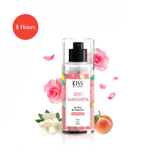 Kiss My Body Eau de Toilette Sexy Margarita 88 ml, parfum sucré et touche de luminosité, profitez des arômes de poire, de rose et de vanille - Product Image 1