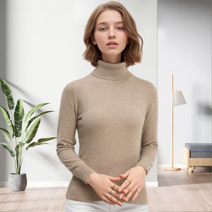 Suéteres de Cuello Alto Tejidos para Mujer, Invierno, Alta Calidad, Personalizados, a la Moda - Product Image 4