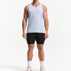 Chaleco Deportivo Ligero de Alta Elasticidad para Hombre, con Logotipo Personalizado, Termosellado, de Secado Rápido y Transpirable, sin Mangas - Product Image 1