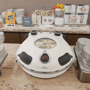 Hot bán thương mại 1200 Wát điện xách tay Countertop bánh pizza Maker Lò nướng với Baking đá Pan - Product Image 5