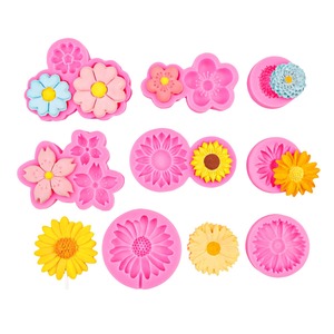 Moule en silicone pour bougie d'aromathérapie de haute qualité en forme de fleur de marguerite, résistant à la chaleur, pour décoration intérieure, vente en gros - Product Image 3