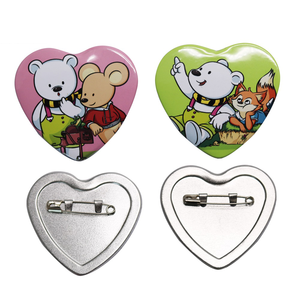 57*53 Mét hình trái tim xoay nhựa huy hiệu nút máy làm với 100 cái Chất liệu bộ - Product Image 6