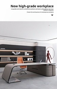 Lady's Ceo Desk Personalizable Colores Alta calidad Venta caliente Lujoso Escritorio de oficina - Product Image 5