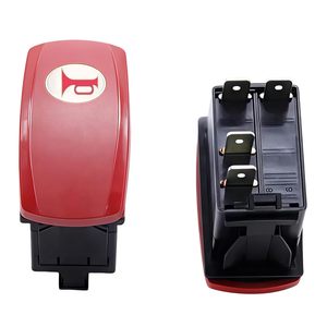 Interruptor basculante de bocina para coche 214-4701, 4 pines, 2 vías (ENCENDIDO)-APAGADO, 12V-24V CC, interruptor momentáneo de reinicio, impermeable para retroexcavadora - Product Image 2