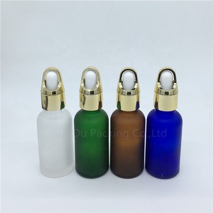 30Ml Frosted Amber Rõ Ràng Màu Xanh Lá Cây Chai Thủy Tinh Với Dropper 30cc Tinh Dầu Nhỏ Giọt Chai - Product Image 2