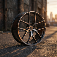 Rines Forjados de 1 Pieza de 18 y 19 Pulgadas, 5x120 mm, 6061-T6, Monobloque, Peso Único de 7.2 kg, Centrado en el Eje, JWL VIA para Subaru BRZ GR86 Miata OEM