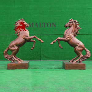 Statua del cavallo della vetroresina del fornitore della fonderia di colore bianco per la decorazione dell'azienda agricola - Product Image 4