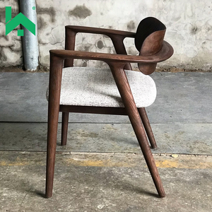 Nordic Design moderno in legno massello sedia da pranzo in tessuto tessuto imbottito <span class=keywords><strong>sedie</strong></span> ristorante Hotel appartamento casa Bar/uso cucina - Product Image 4